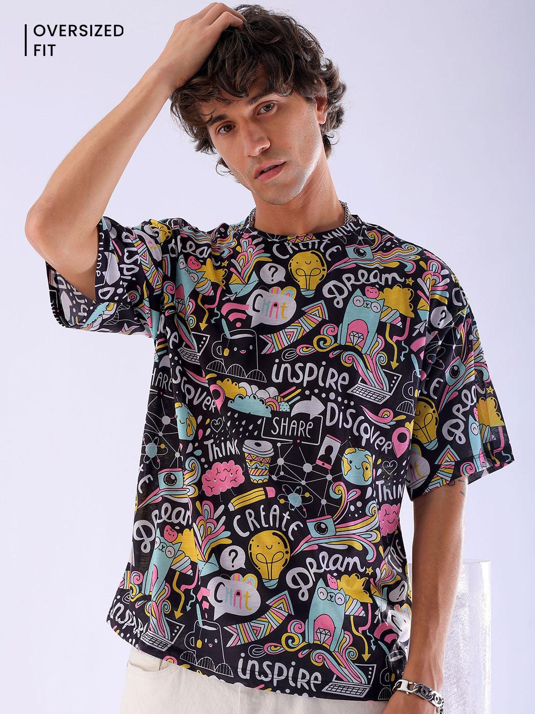 Men's Printed Oversized T-Shirt