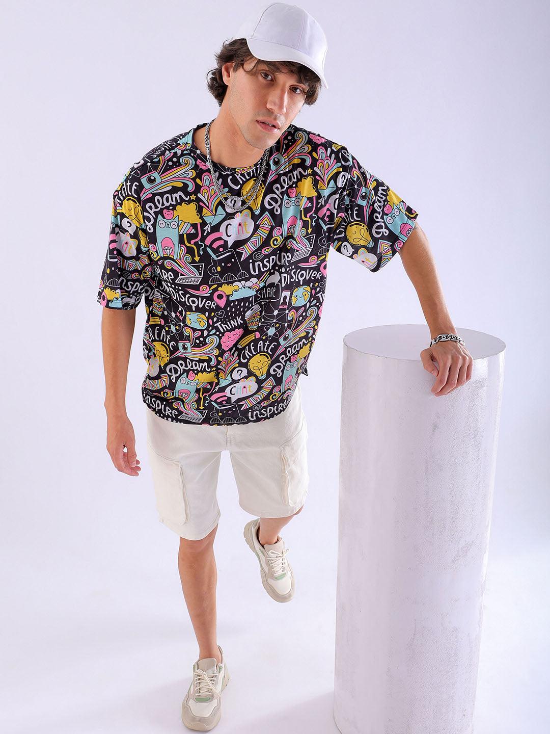 Men's Printed Oversized T-Shirt