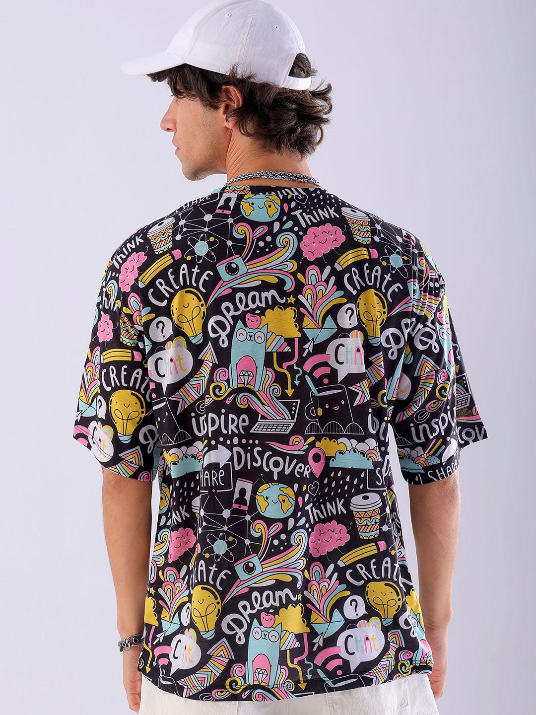 Men's Printed Oversized T-Shirt