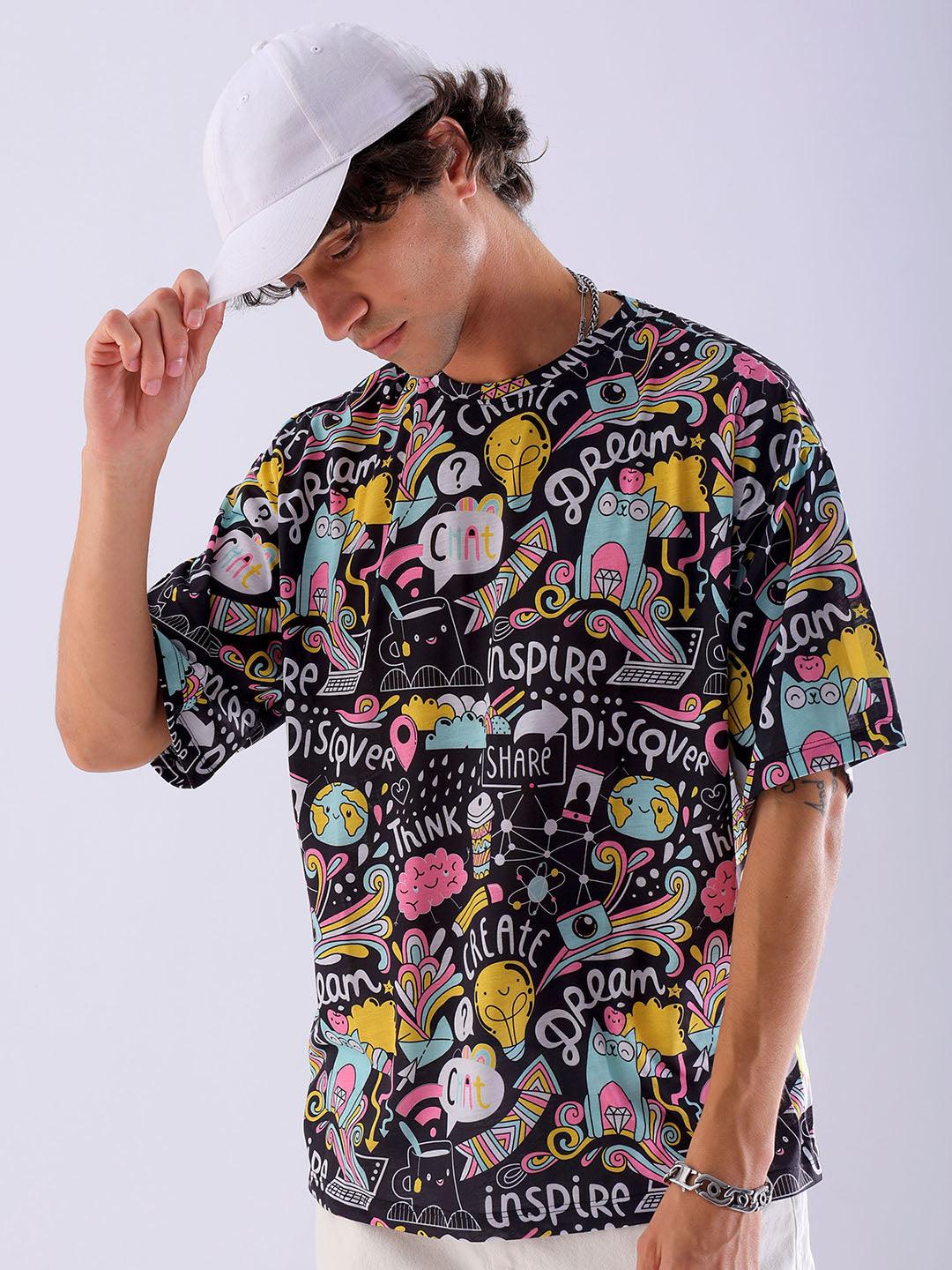 Men's Printed Oversized T-Shirt