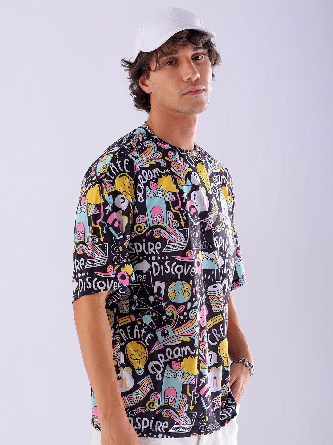 Men's Printed Oversized T-Shirt