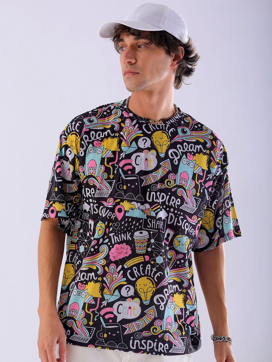 Men's Printed Oversized T-Shirt