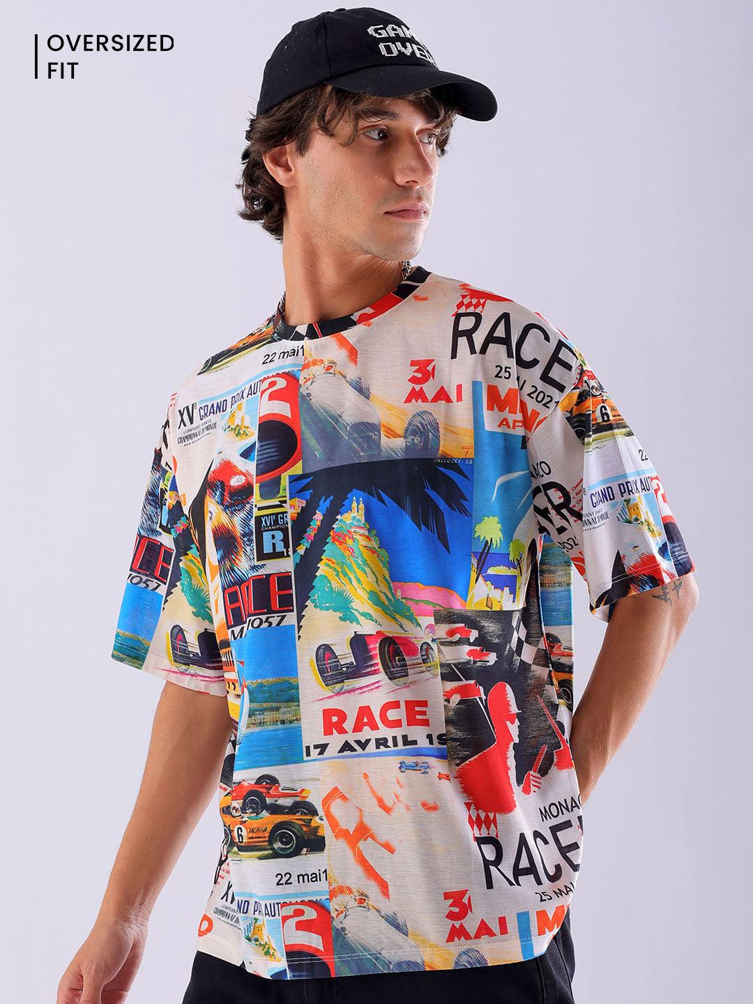 Men's Printed Oversized T-Shirt