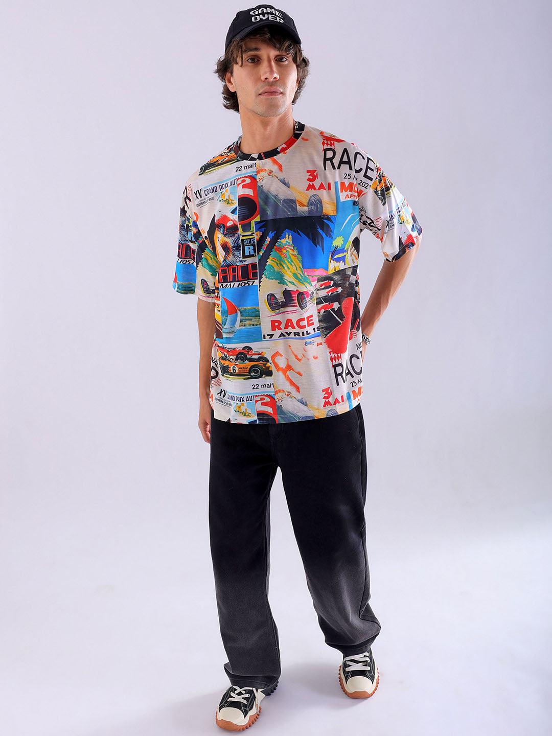 Men's Printed Oversized T-Shirt