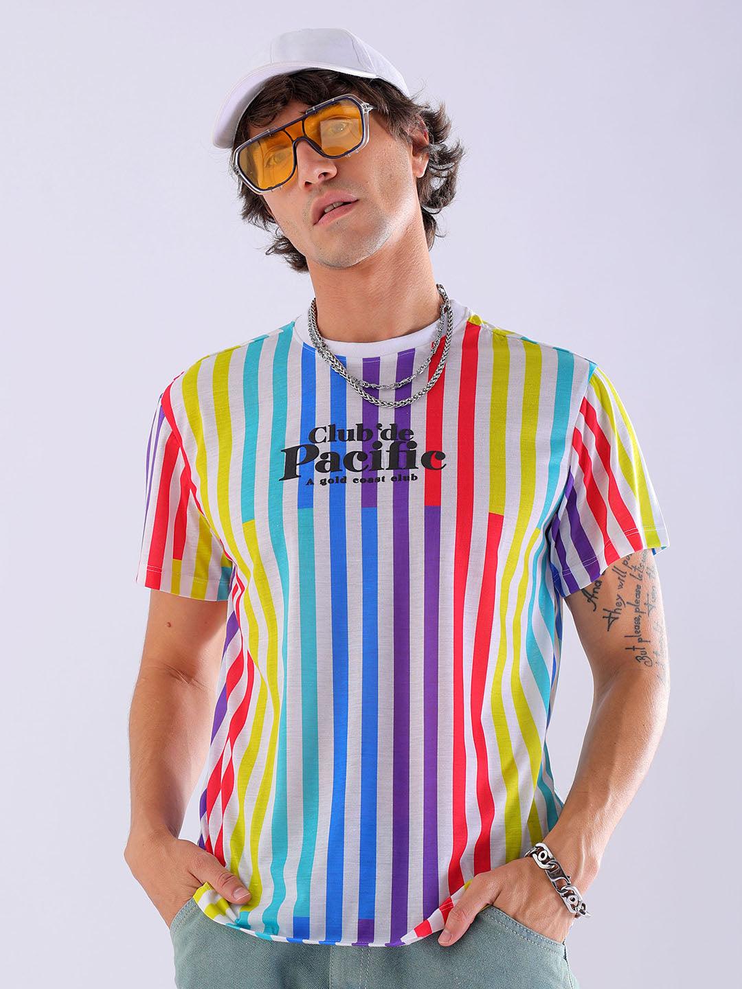 Men's Striped Slim Fit T-Shirt