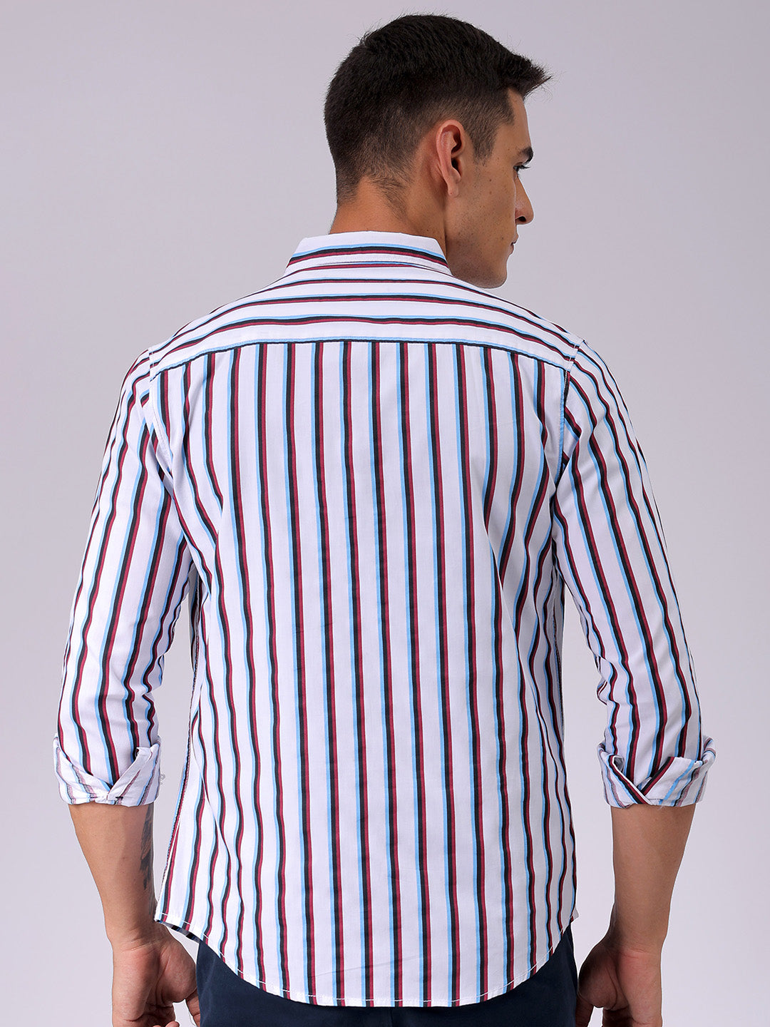 Men's Striped Slim Fit Shirt