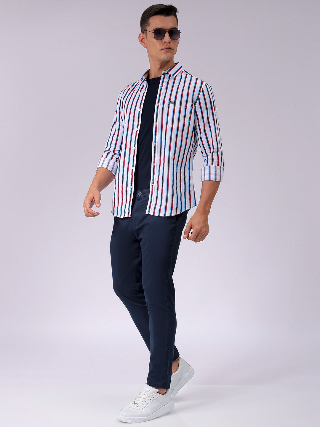 Men's Striped Slim Fit Shirt