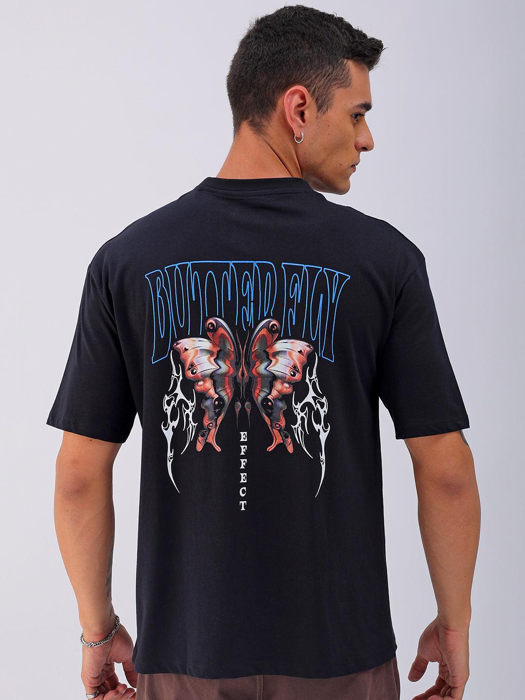 Men's Back Printed Oversized T-Shirt