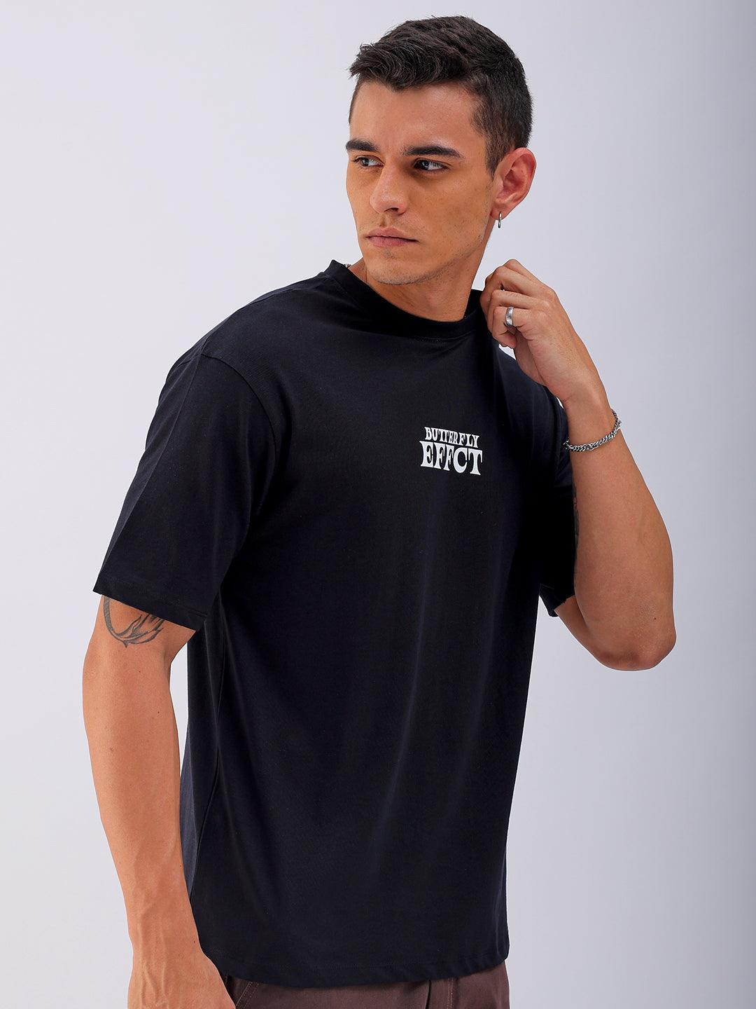 Men's Back Printed Oversized T-Shirt