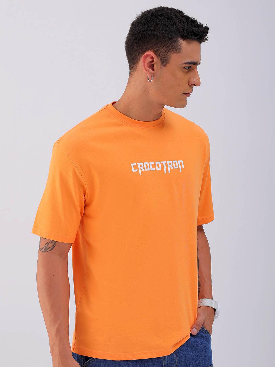 Men's Back Printed Oversized T-Shirt