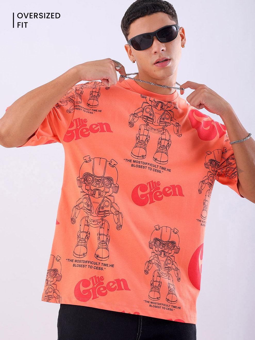 Men's Printed Oversized T-Shirt