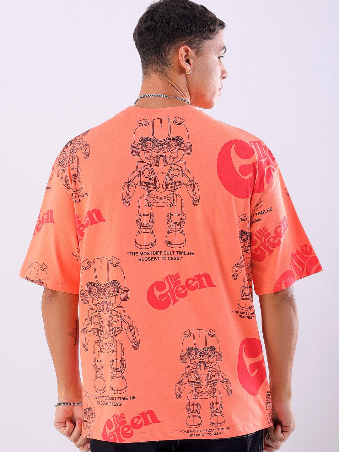 Men's Printed Oversized T-Shirt