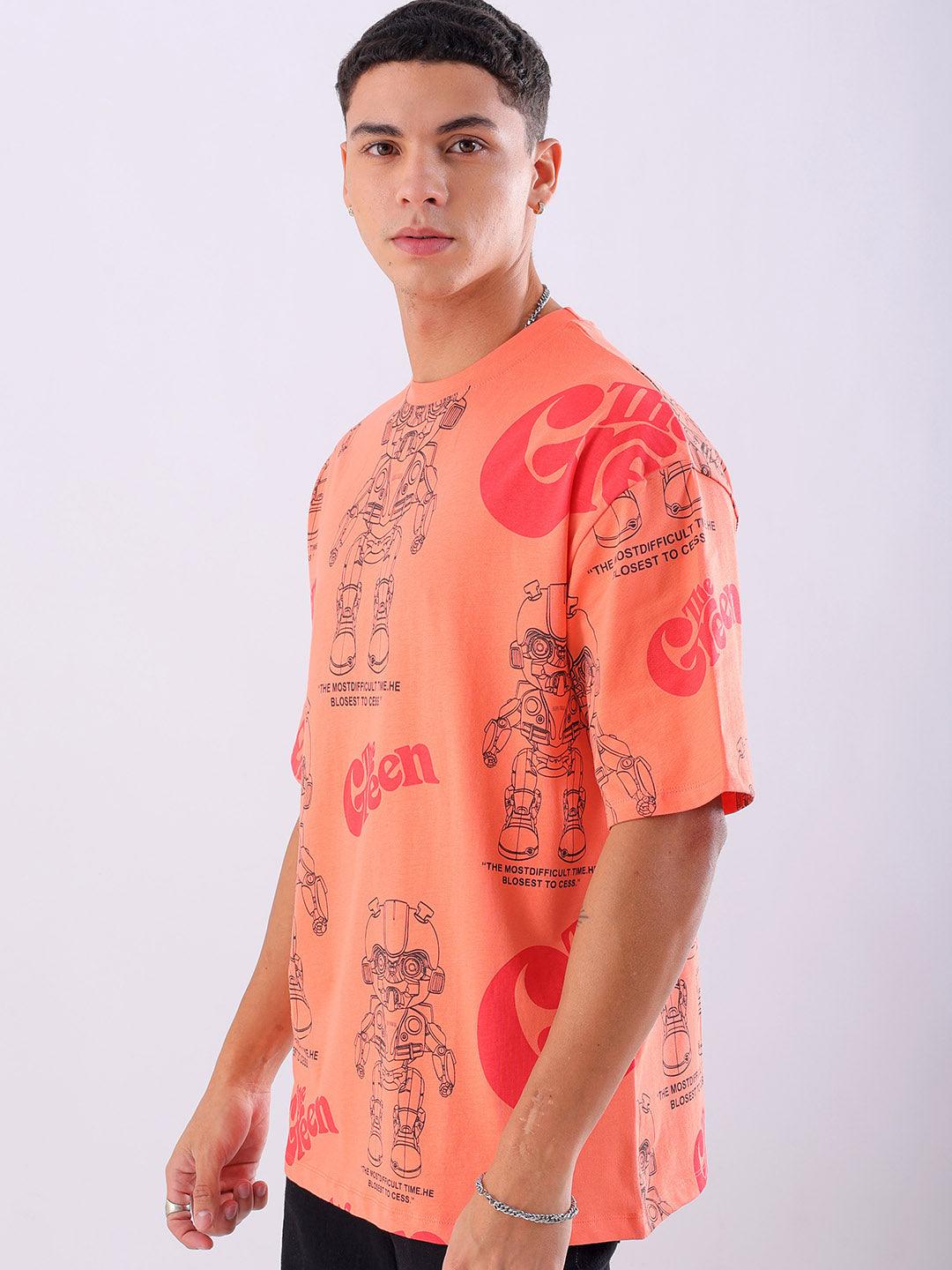 Men's Printed Oversized T-Shirt