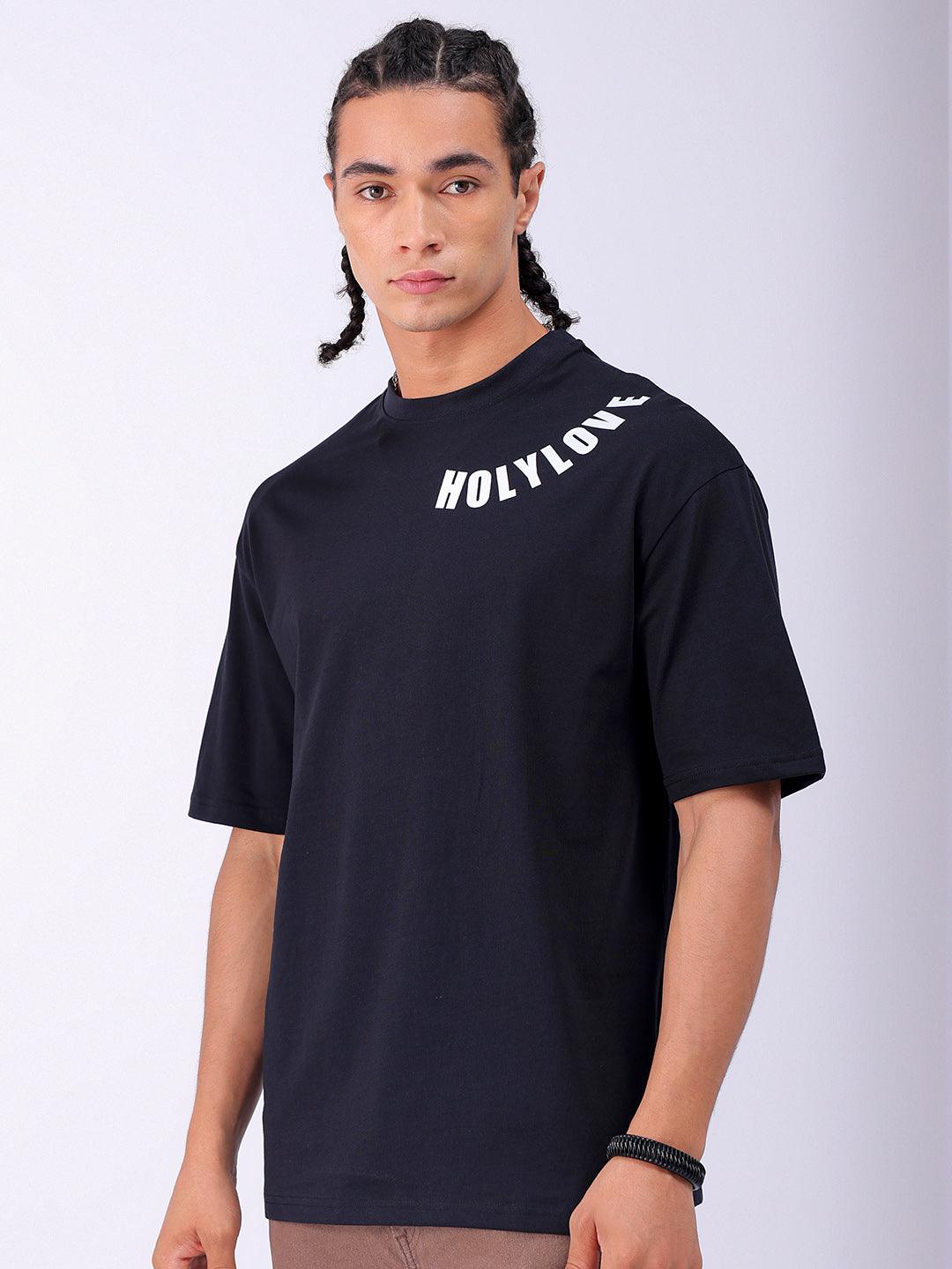 Men's Back Printed Oversized T-Shirt