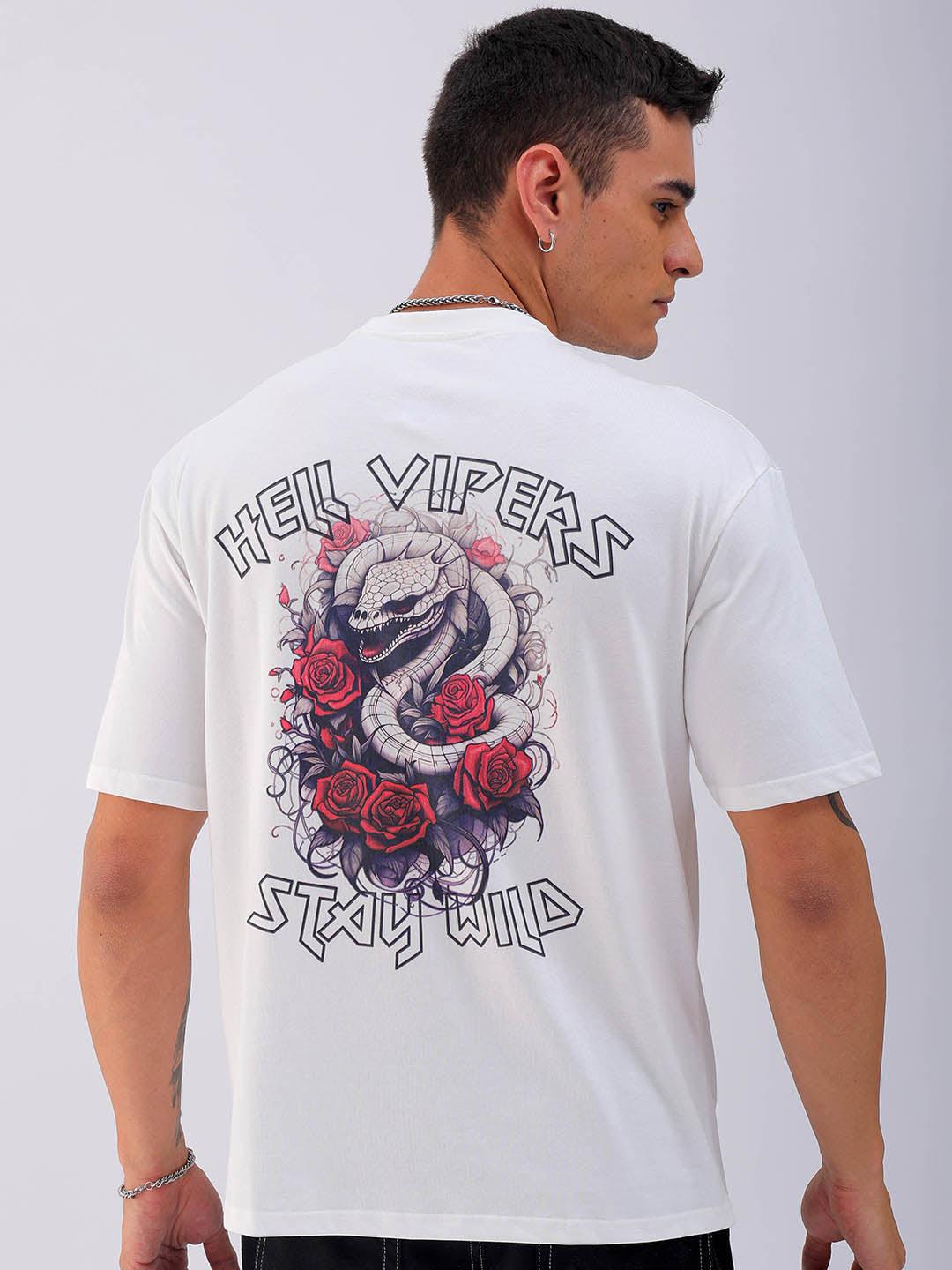 Men's Back Printed Oversized T-Shirt