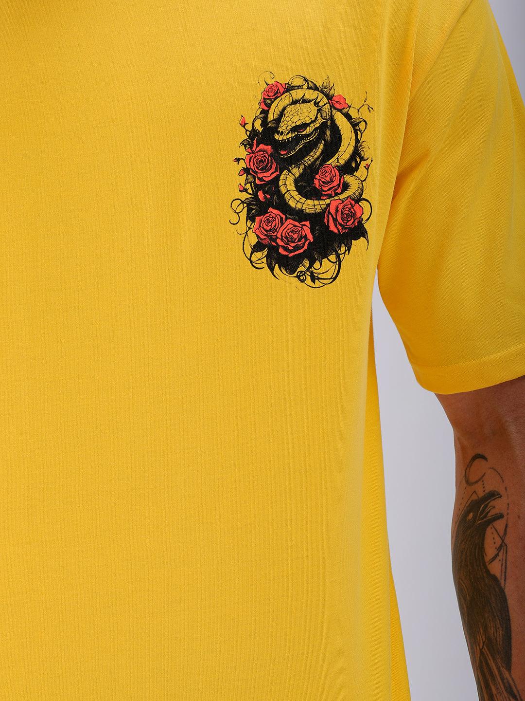 Men's Back Printed Oversized T-Shirt