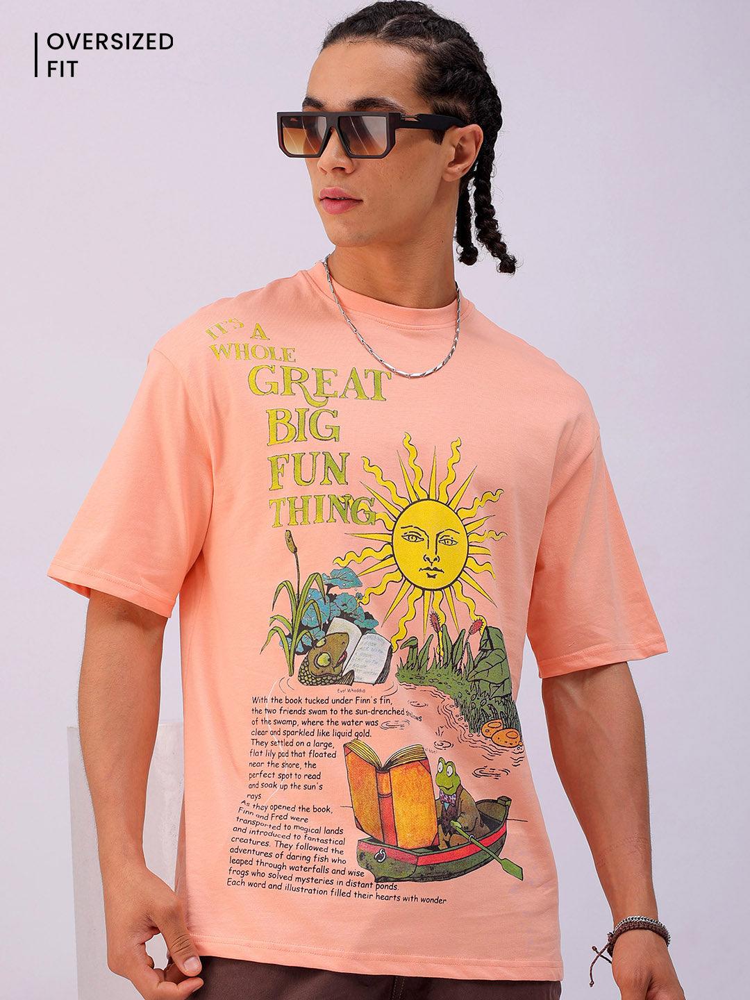 Men's Graphic Printed Oversized T-Shirt