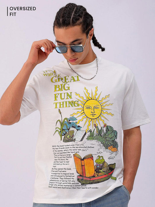 Men's Graphic Printed Oversized T-Shirt