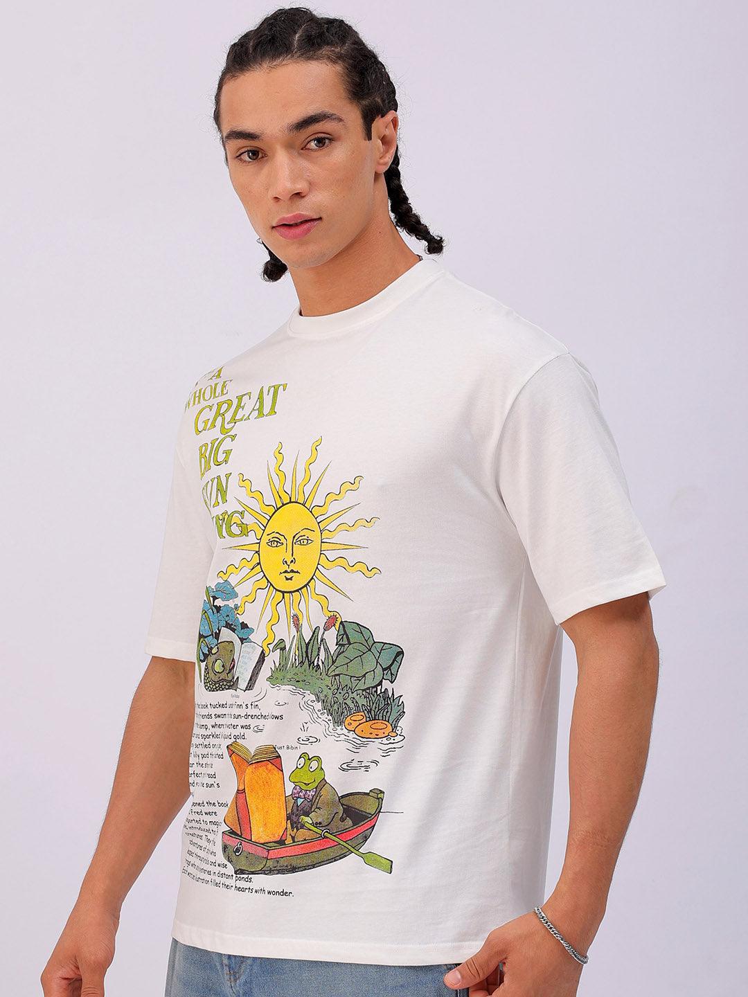 Men's Graphic Printed Oversized T-Shirt