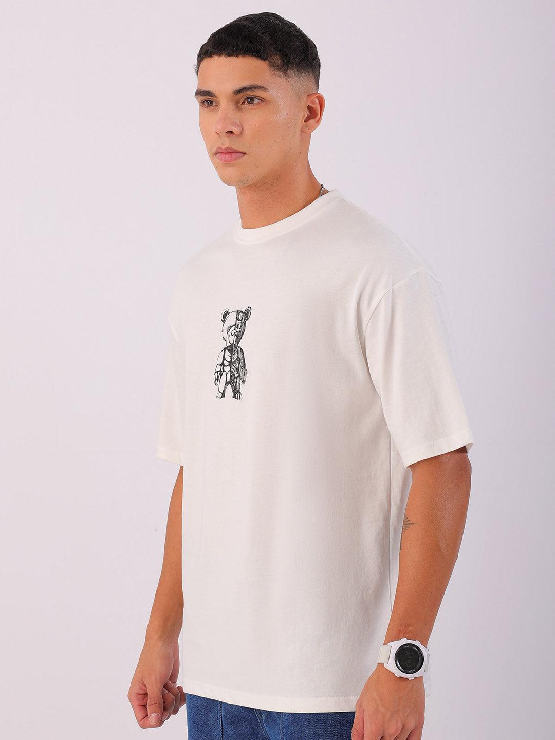 Men's Back Printed Oversized T-Shirt