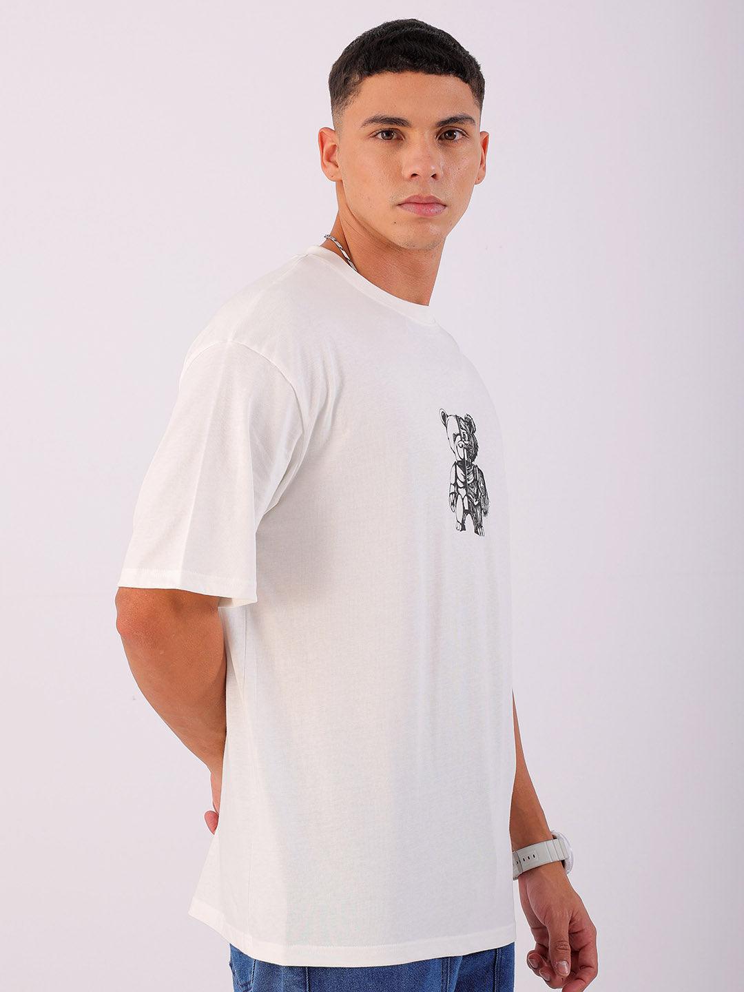 Men's Back Printed Oversized T-Shirt