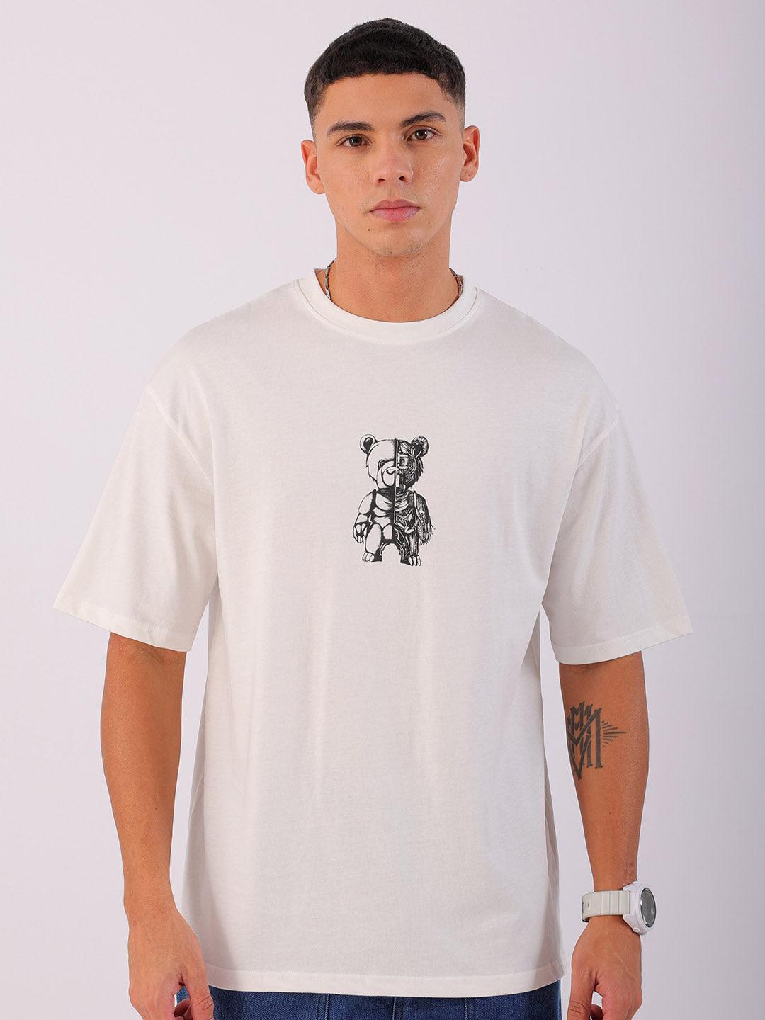 Men's Back Printed Oversized T-Shirt