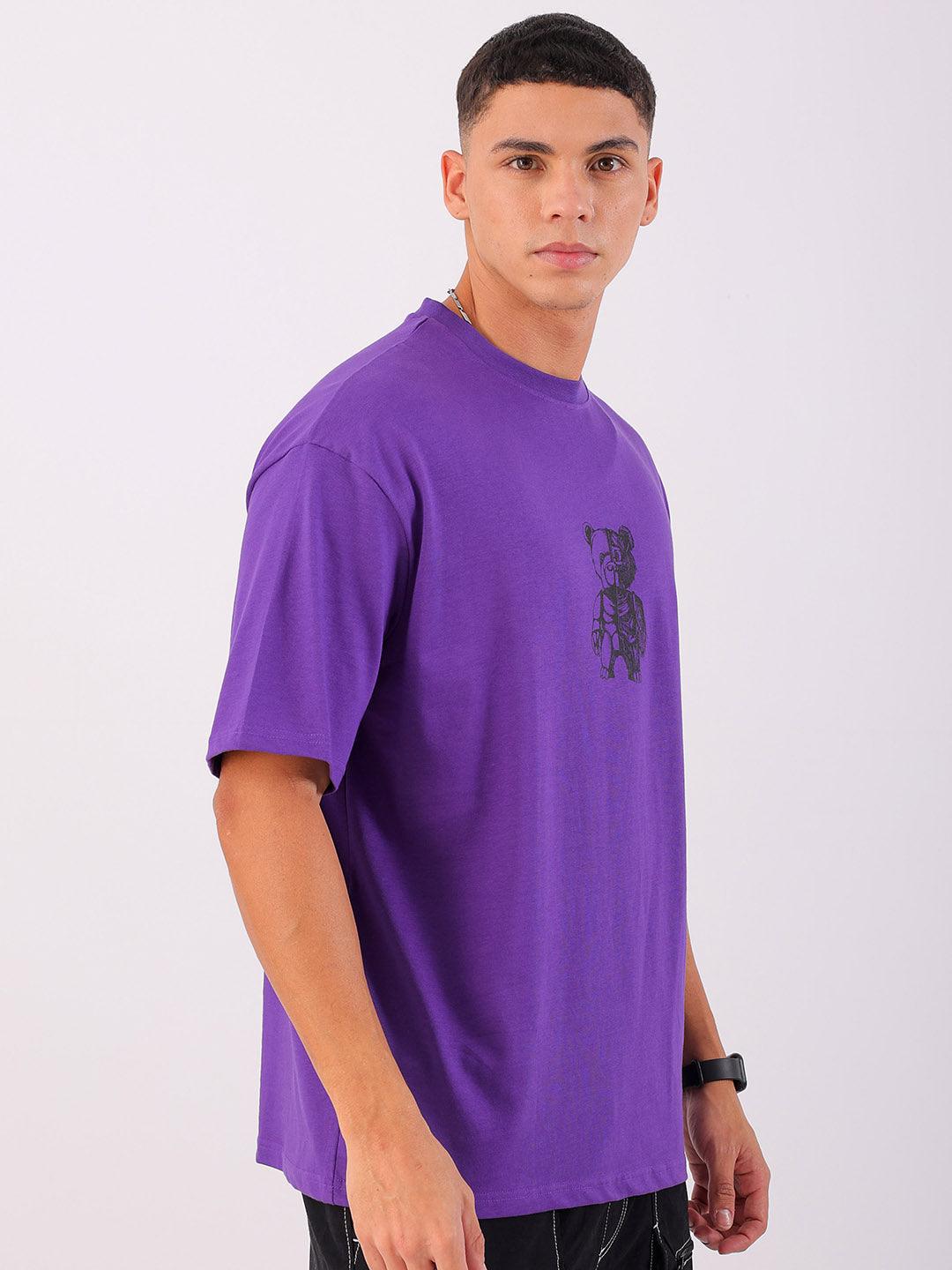 Men's Back Printed Oversized T-Shirt