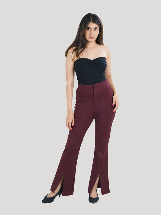 Women's Transition Flared Trouser - Wine