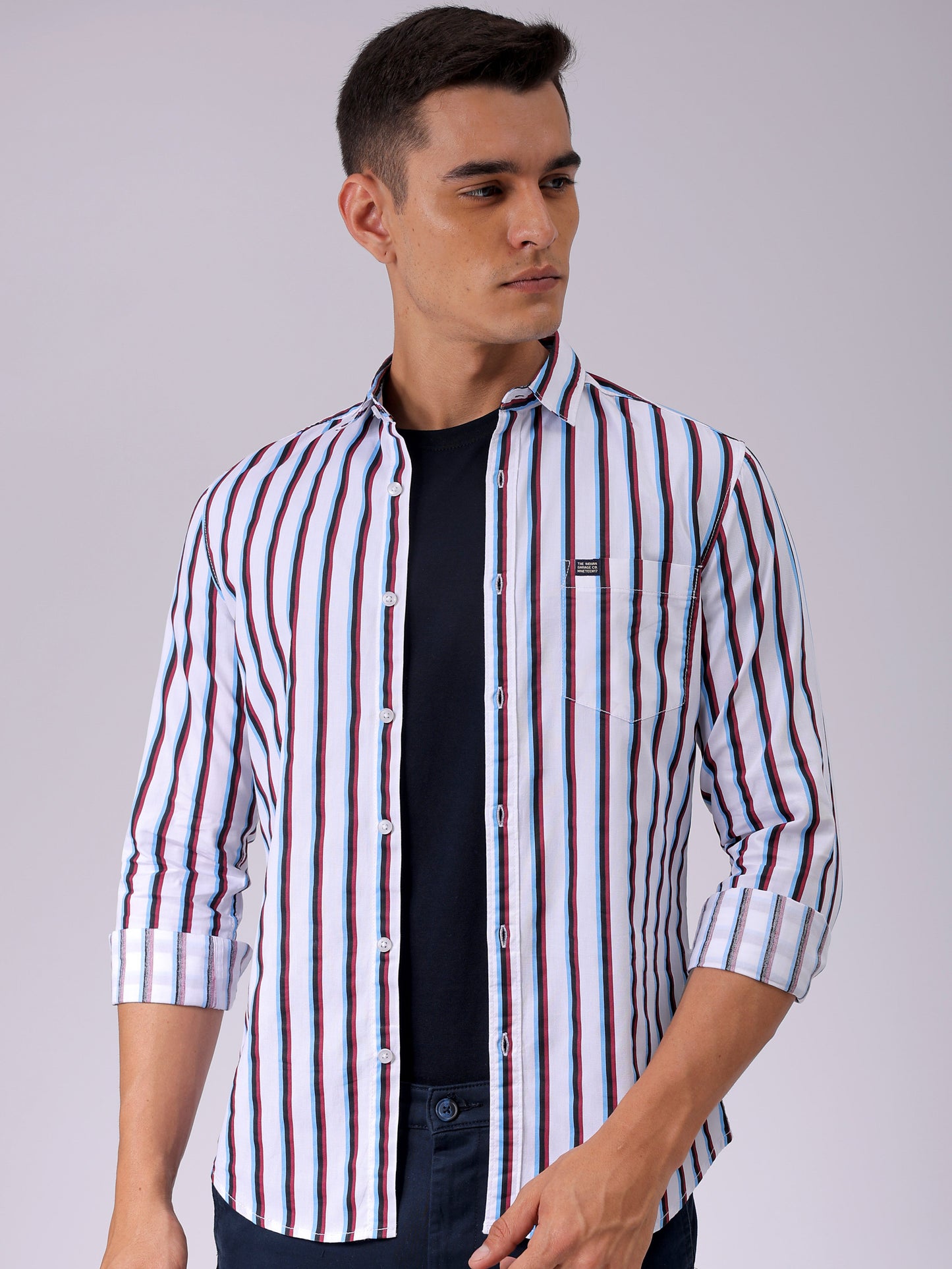 Men's Striped Slim Fit Shirt