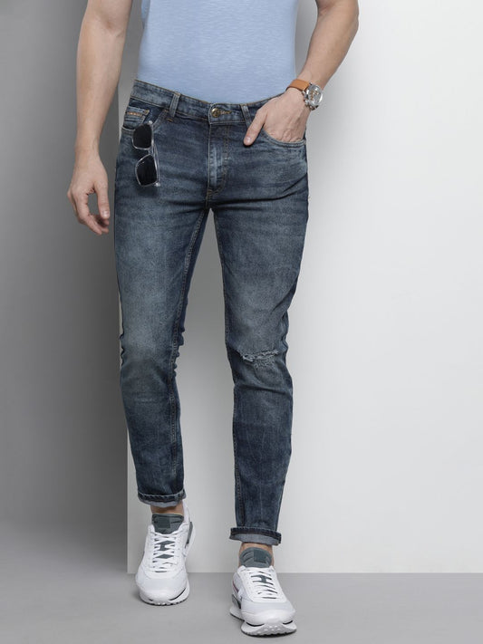 The Indian Garage Co Men Slim Fit Solid Stretchable Jeans