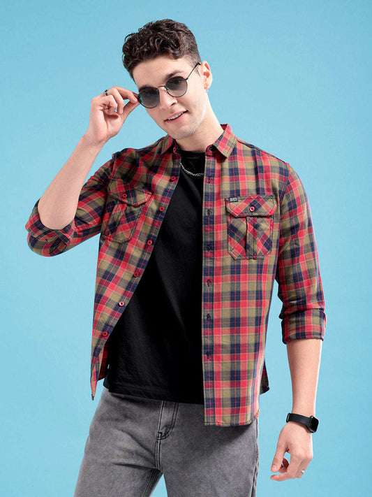 Men's Checked Casual Shirt