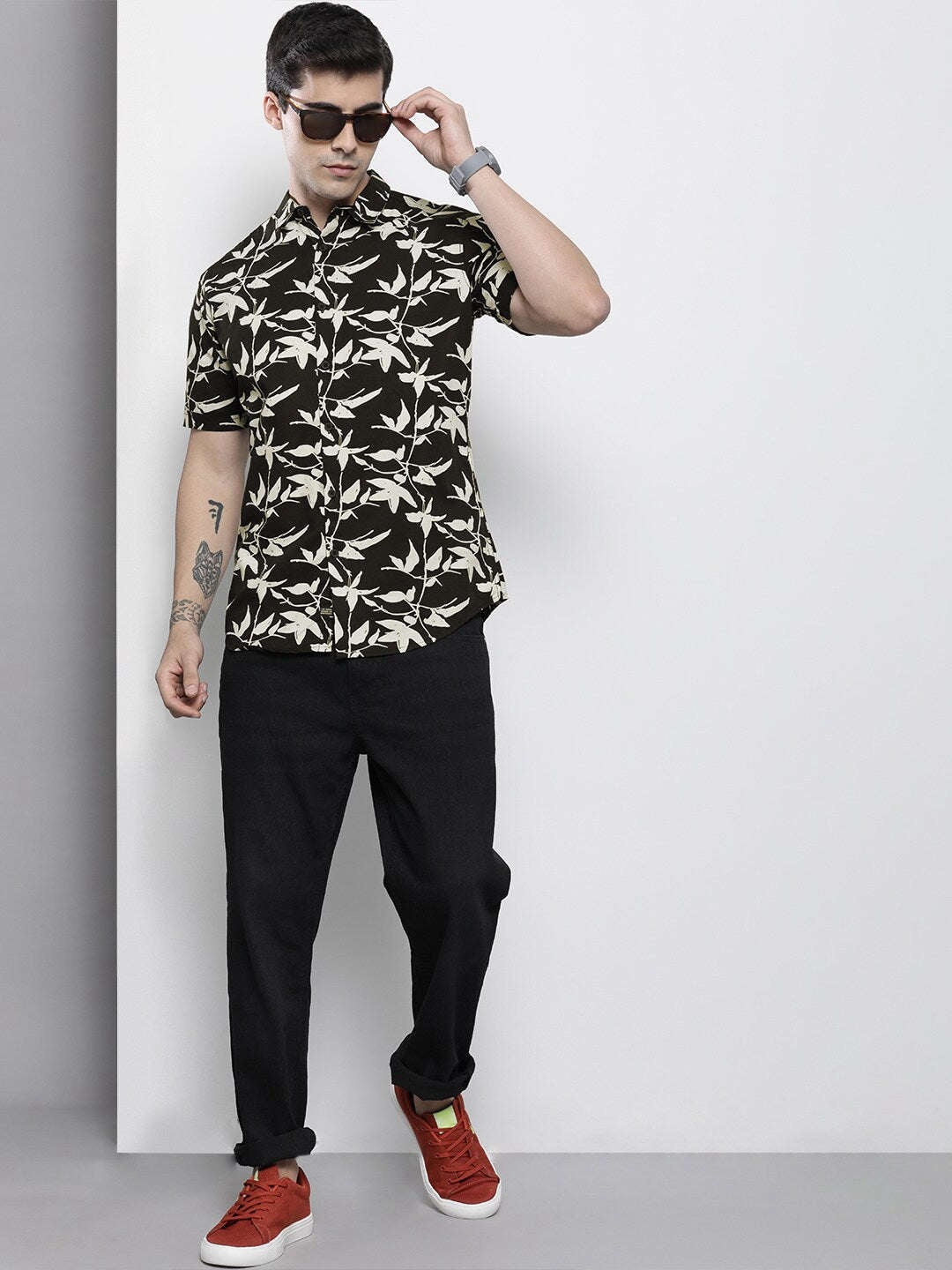 Men's Floral Casual Shirt