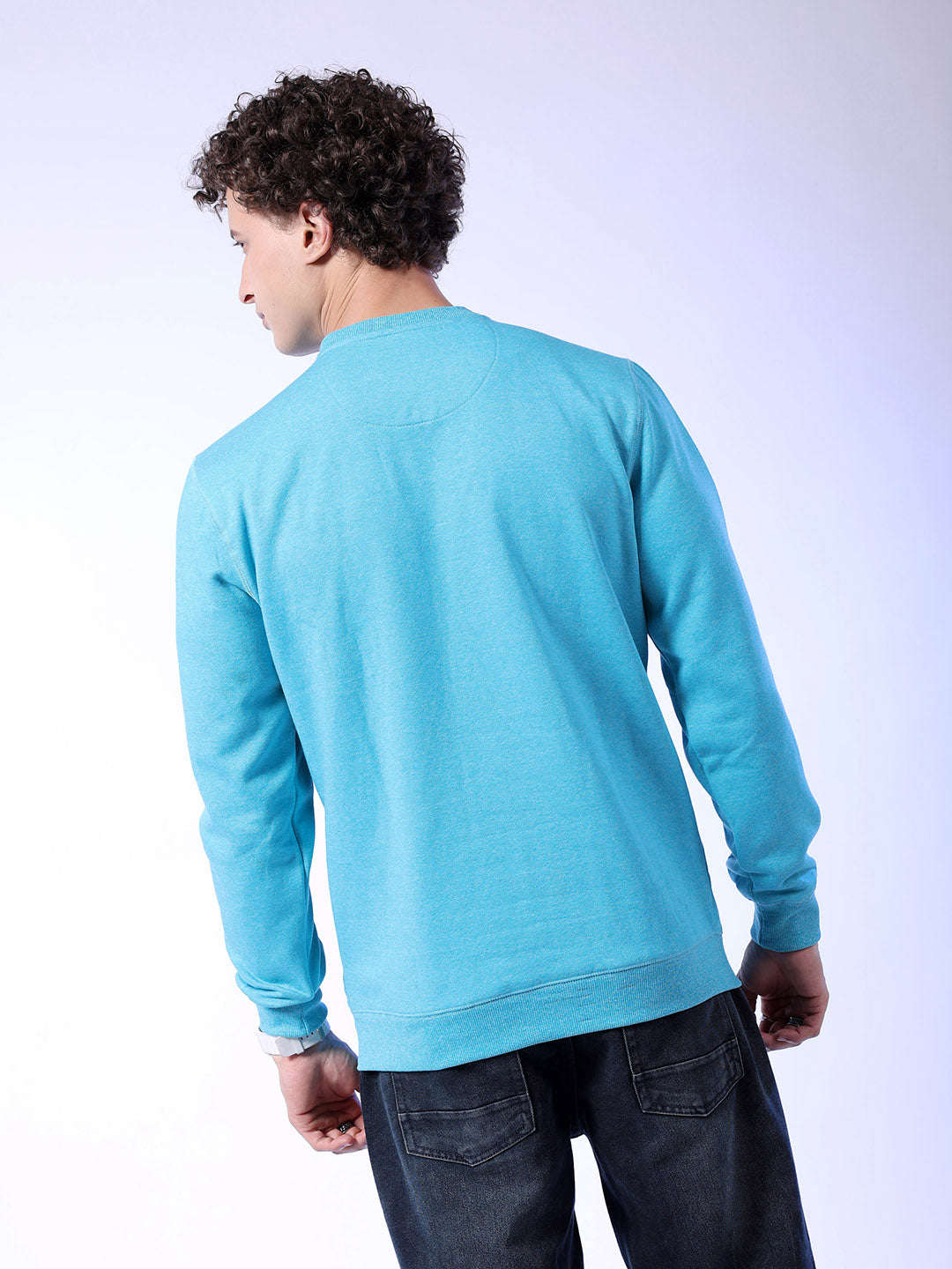 Men's Solid Regular Fit Sweatshirt