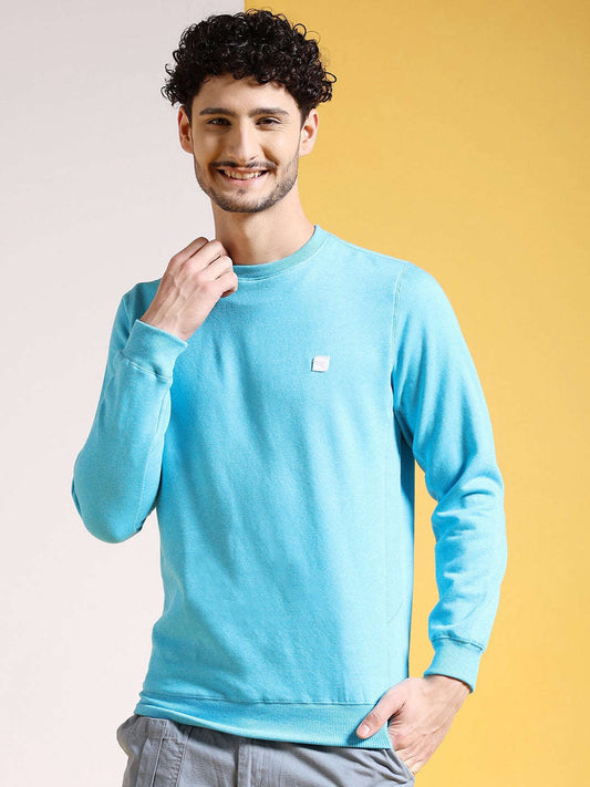 Men's Solid Regular Fit Sweatshirt