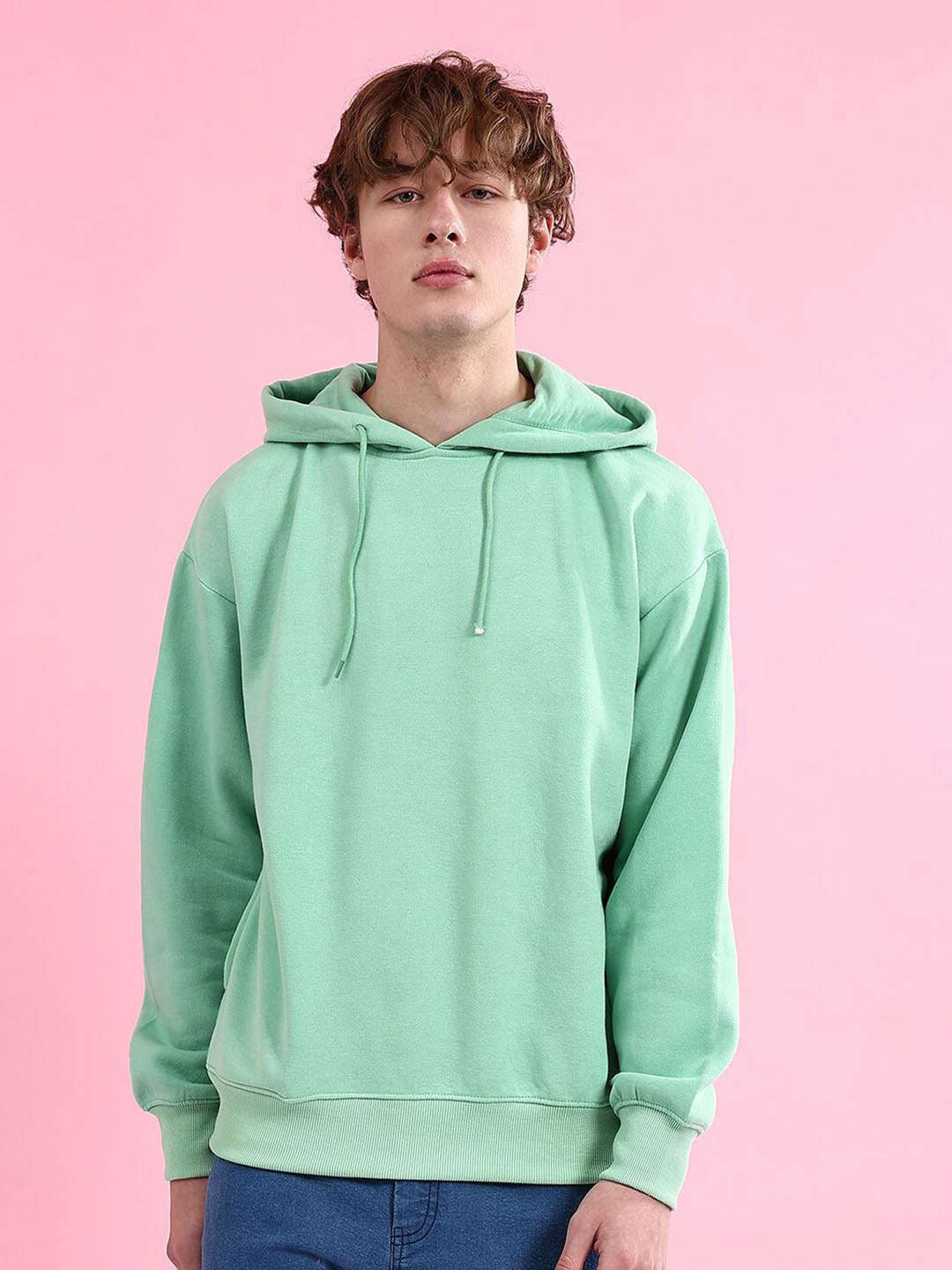 Men's Solid Oversized Sweatshirt