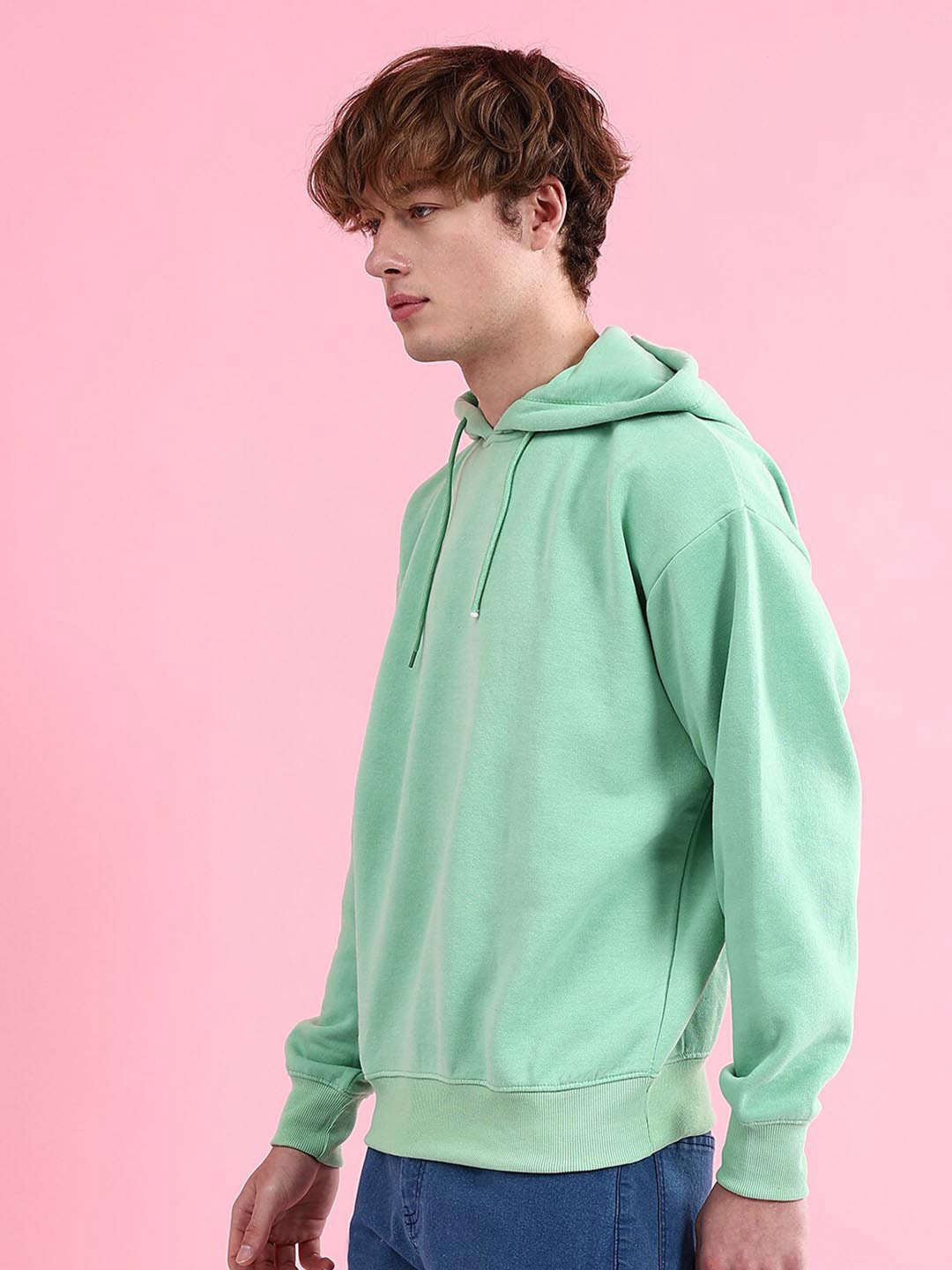 Men's Solid Oversized Sweatshirt