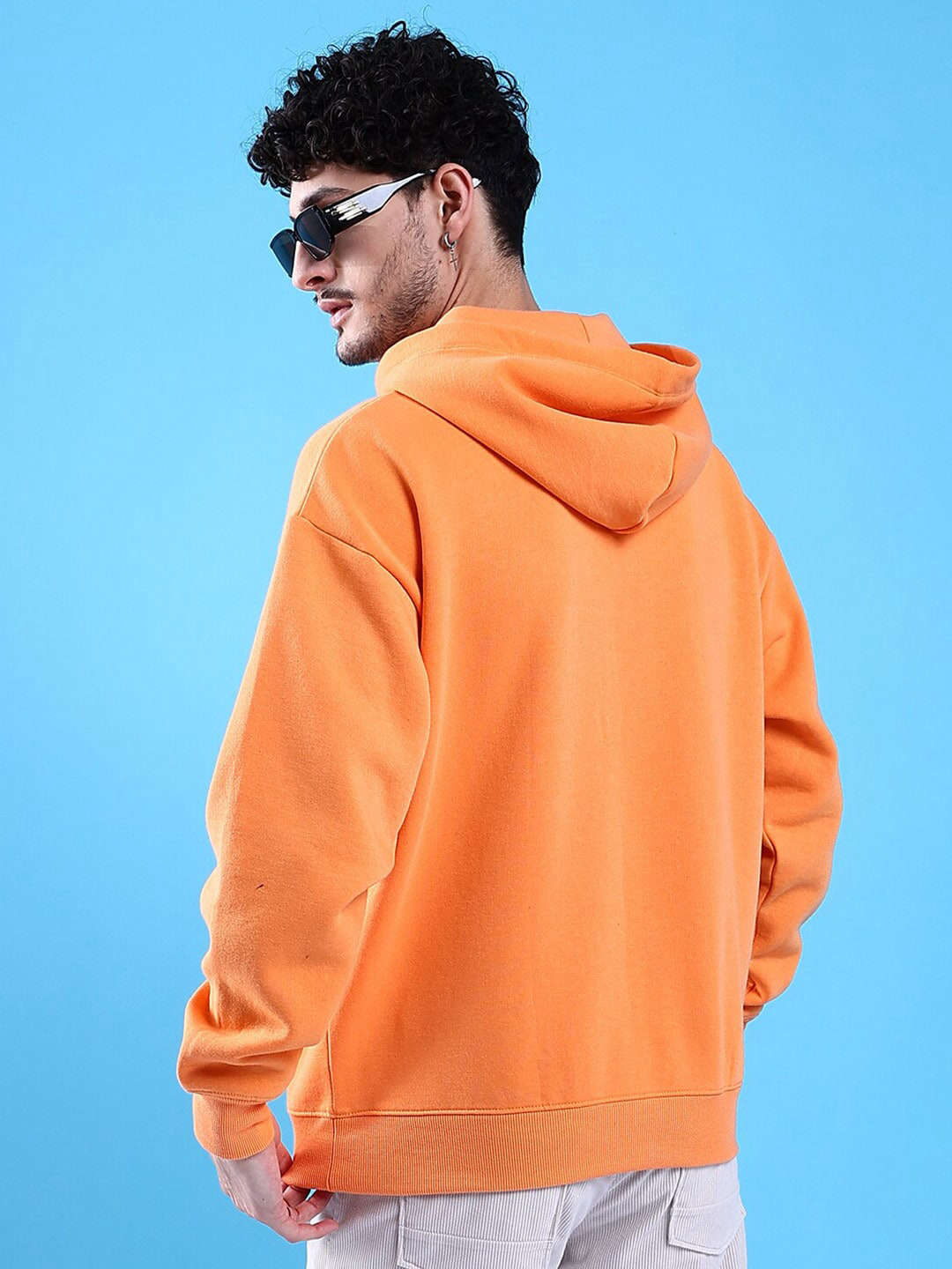 Men's Solid Oversized Sweatshirt