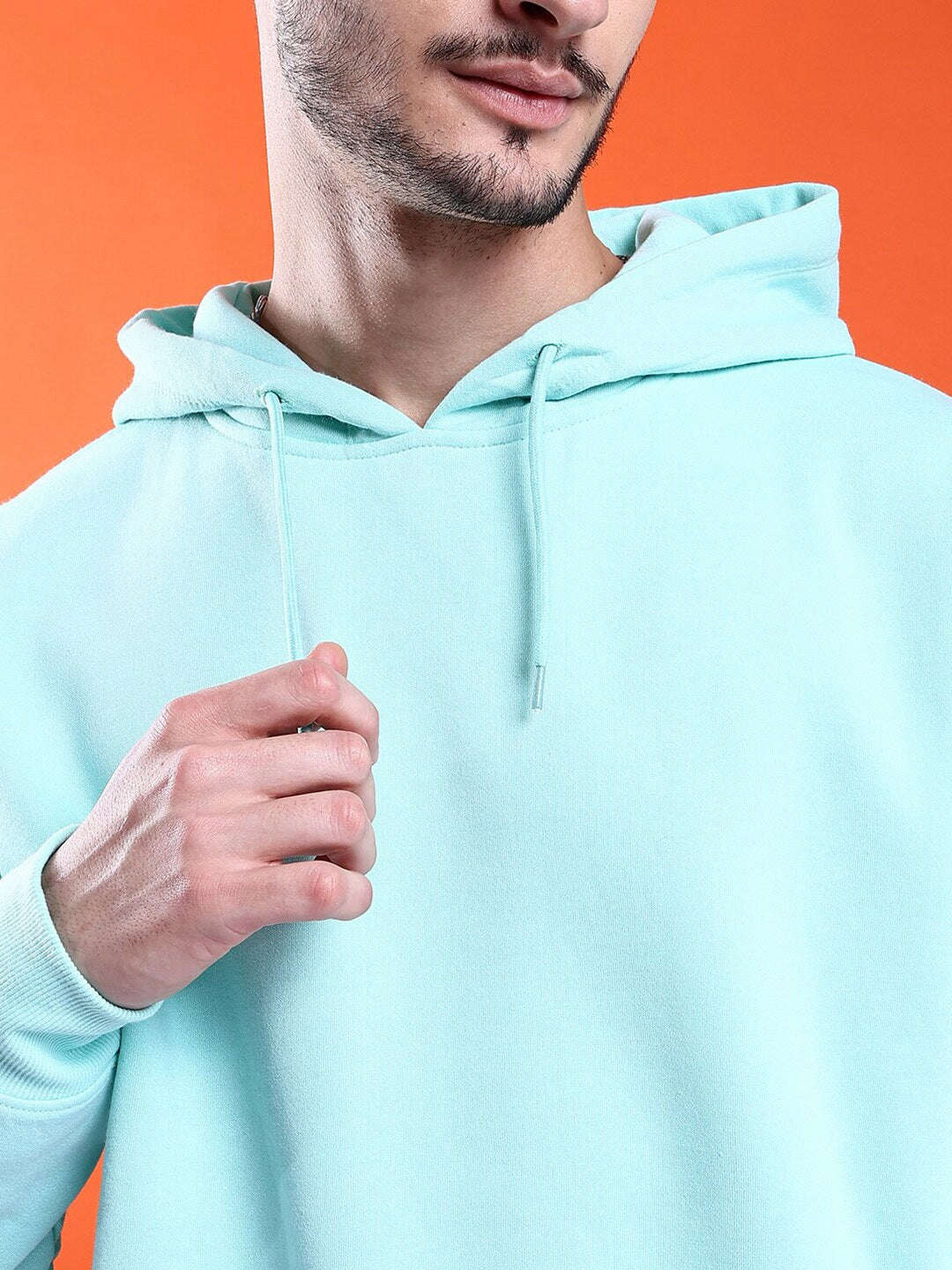 Men's Solid Oversized Sweatshirt