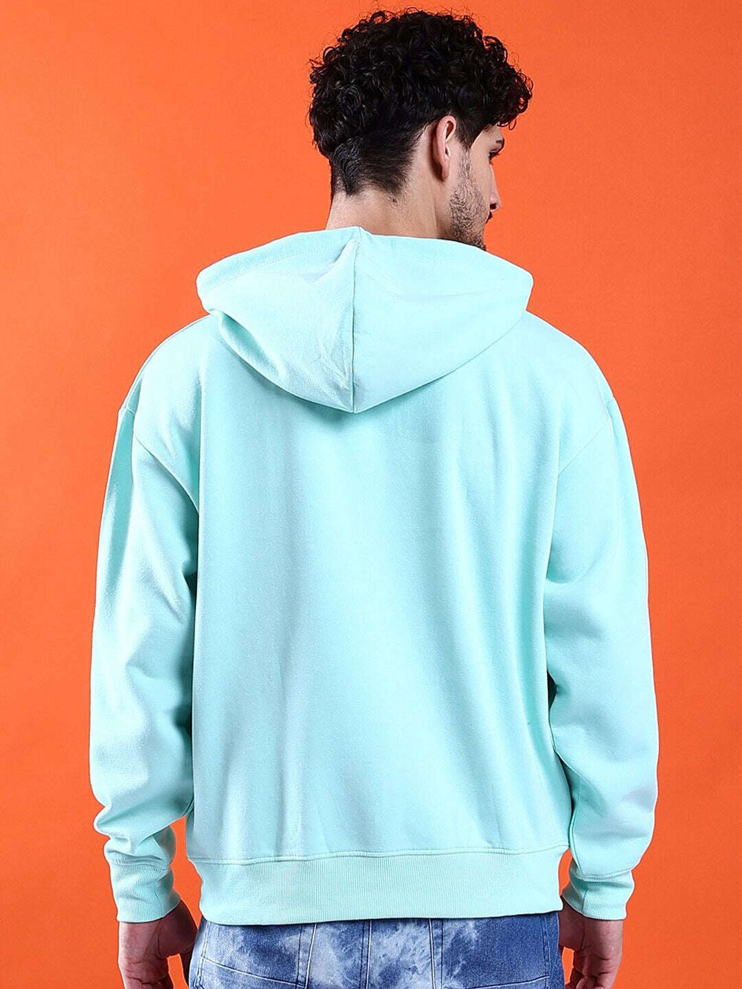 Men's Solid Oversized Sweatshirt