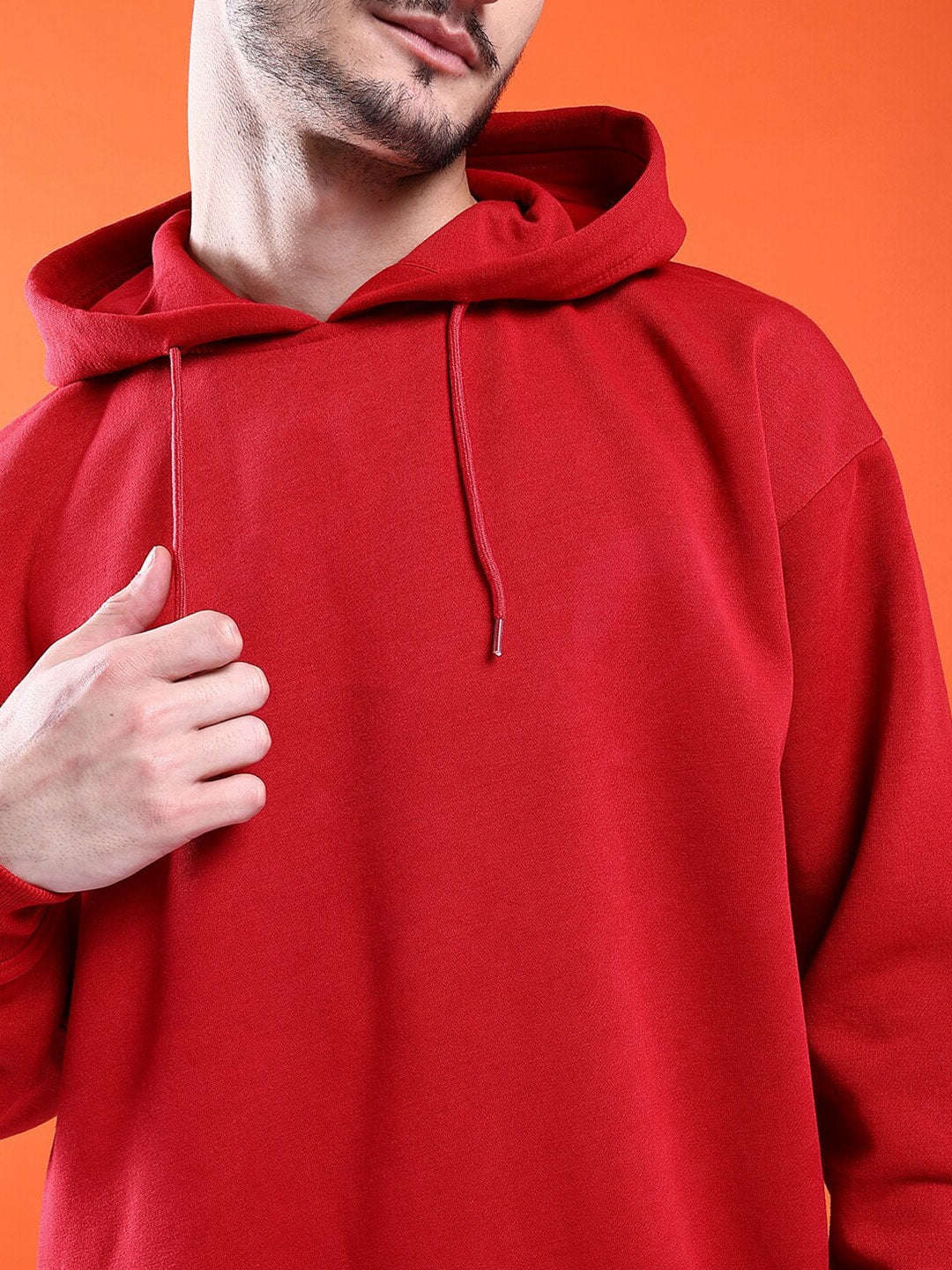 Men's Solid Oversized Sweatshirt