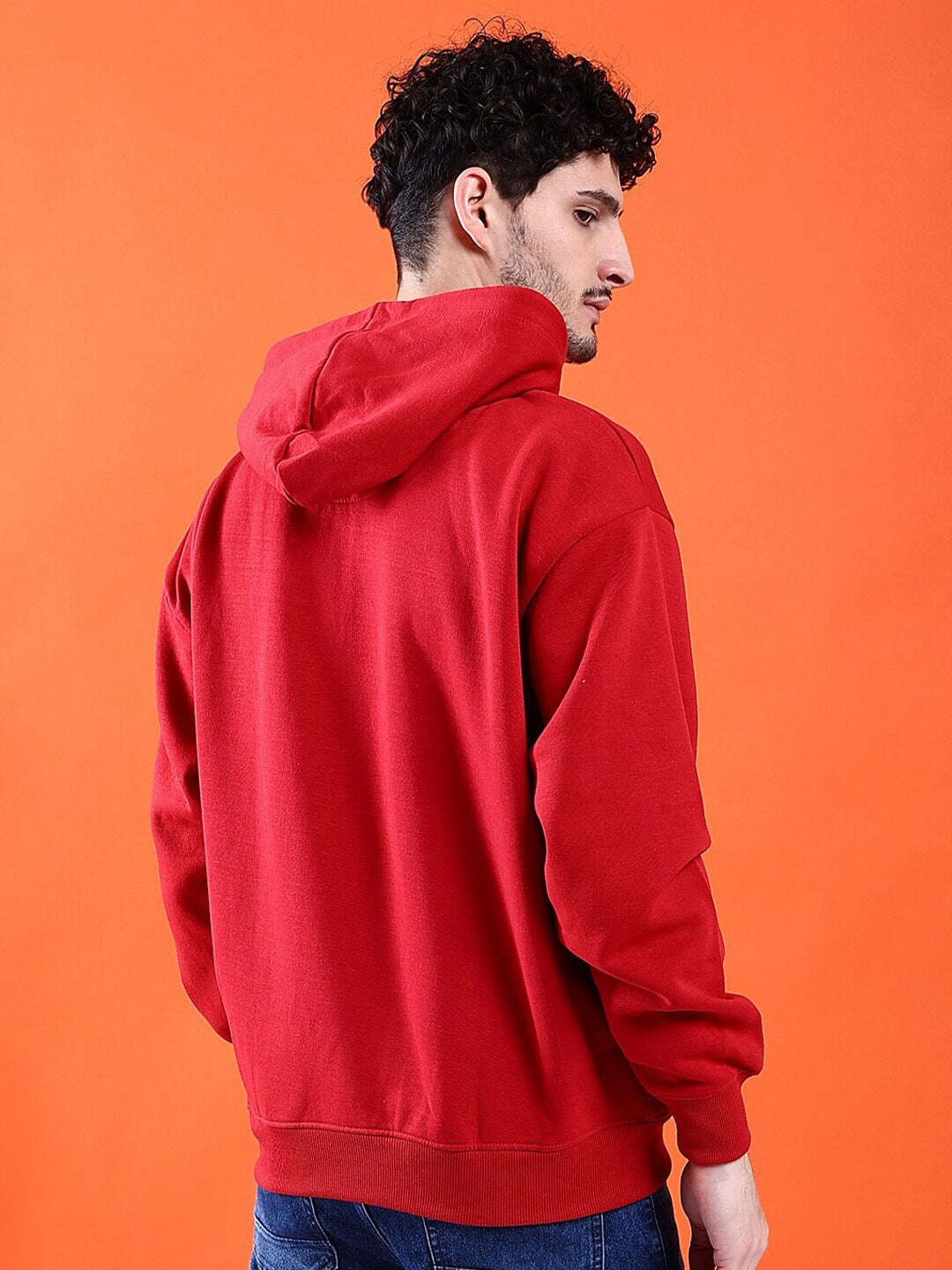 Men's Solid Oversized Sweatshirt