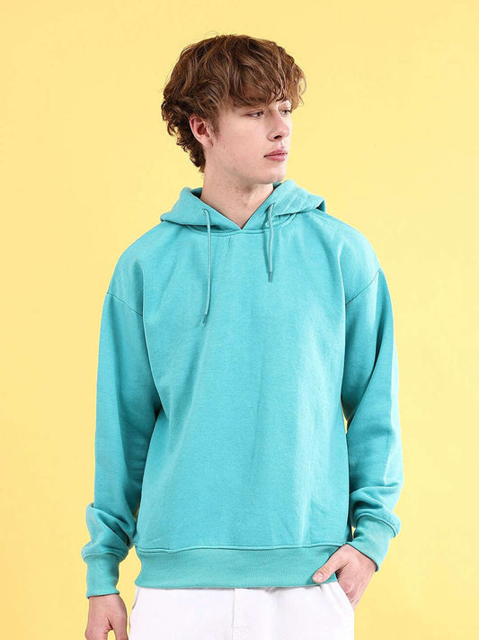 Men's Solid Oversized Sweatshirt