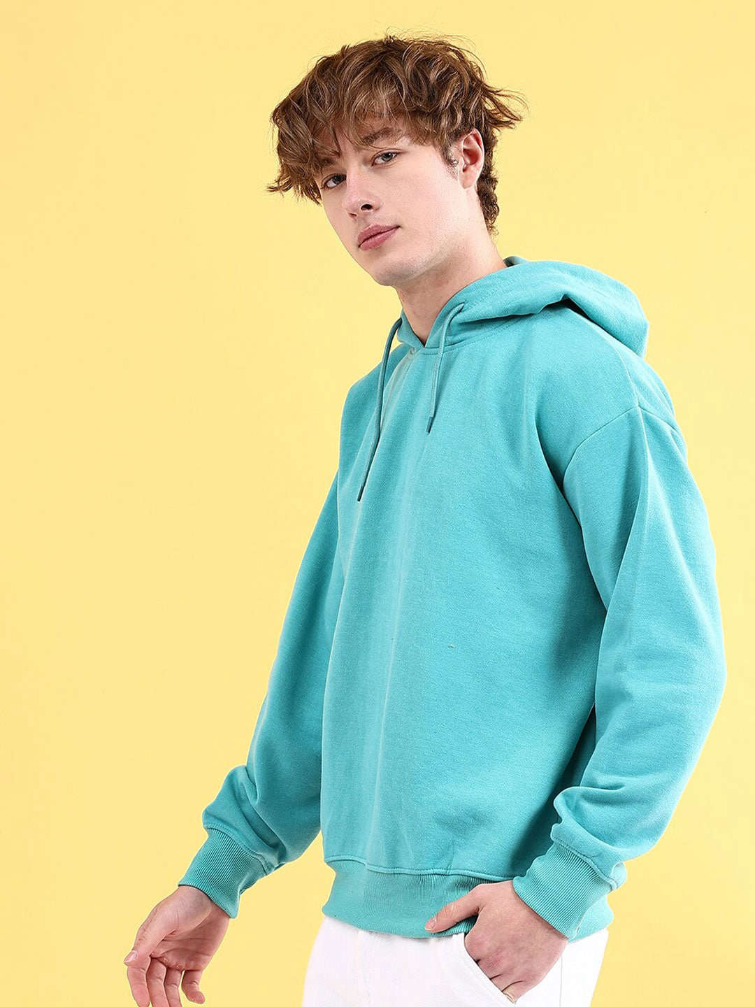 Men's Solid Oversized Sweatshirt