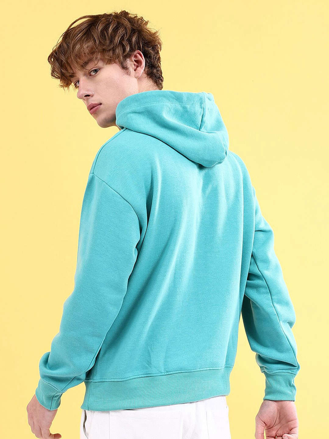 Men's Solid Oversized Sweatshirt