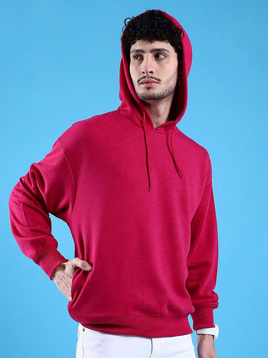 Men's Solid Oversized Sweatshirt