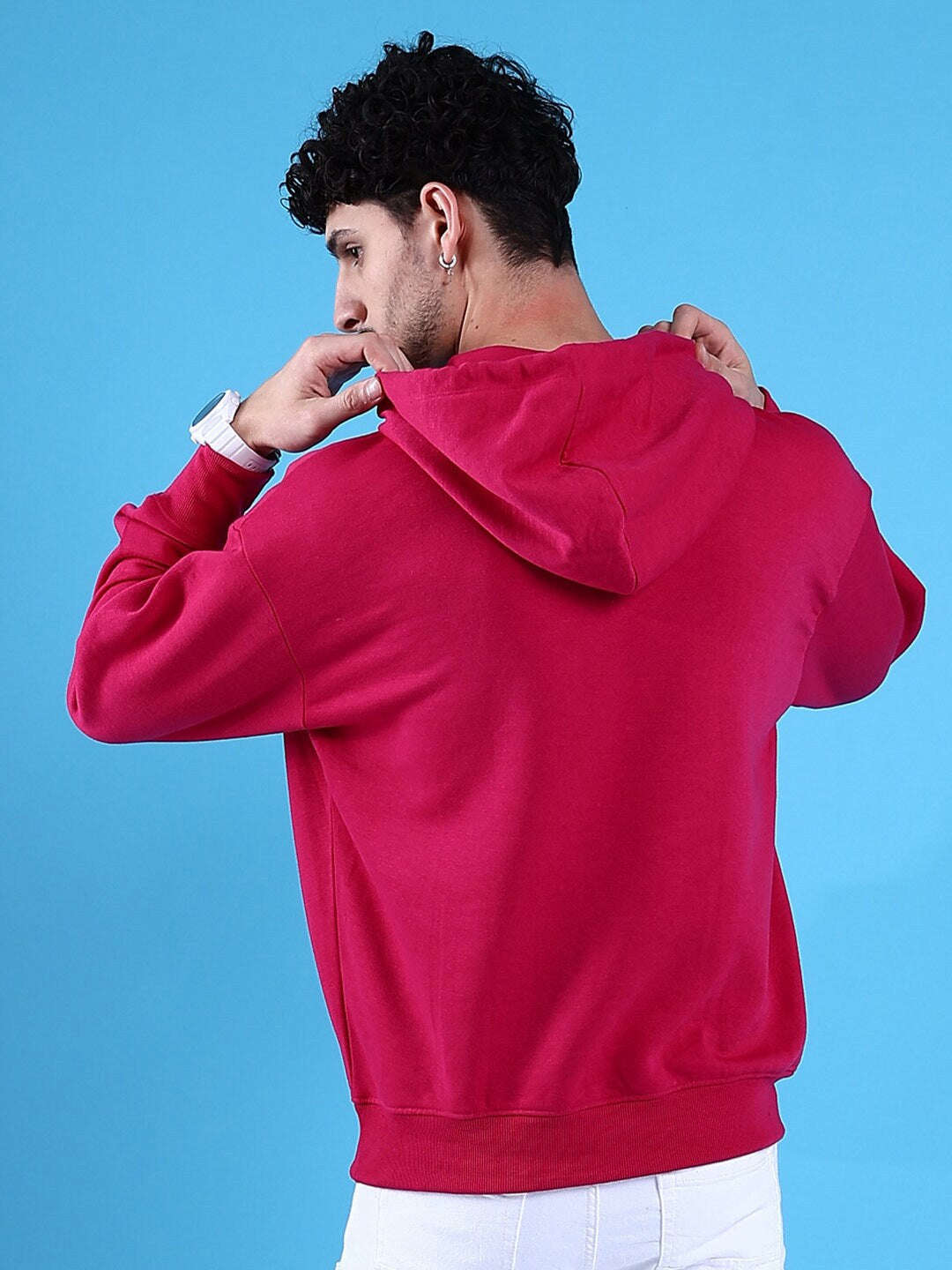 Men's Solid Oversized Sweatshirt