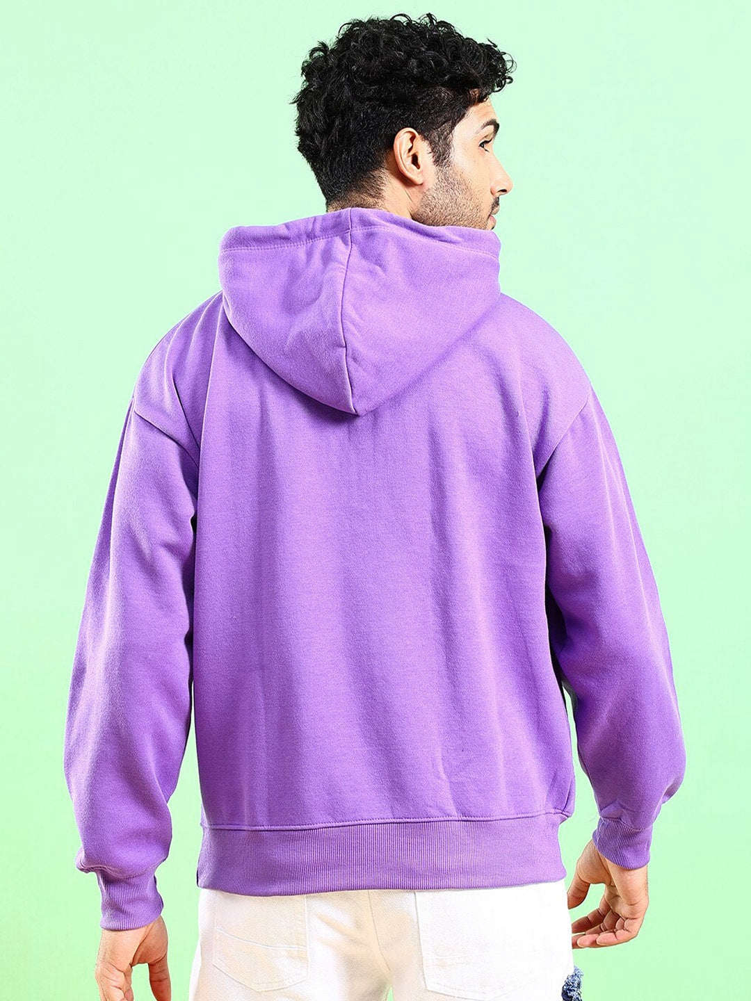 Men's Solid Oversized Sweatshirt