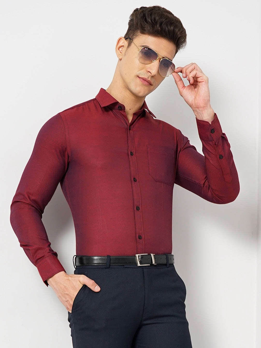 Men's Slim Fit Luxe Formal Shirt