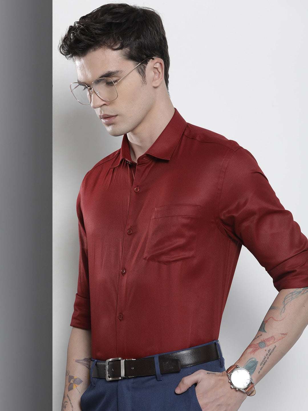 Men's Slim Fit Luxe Formal Shirt