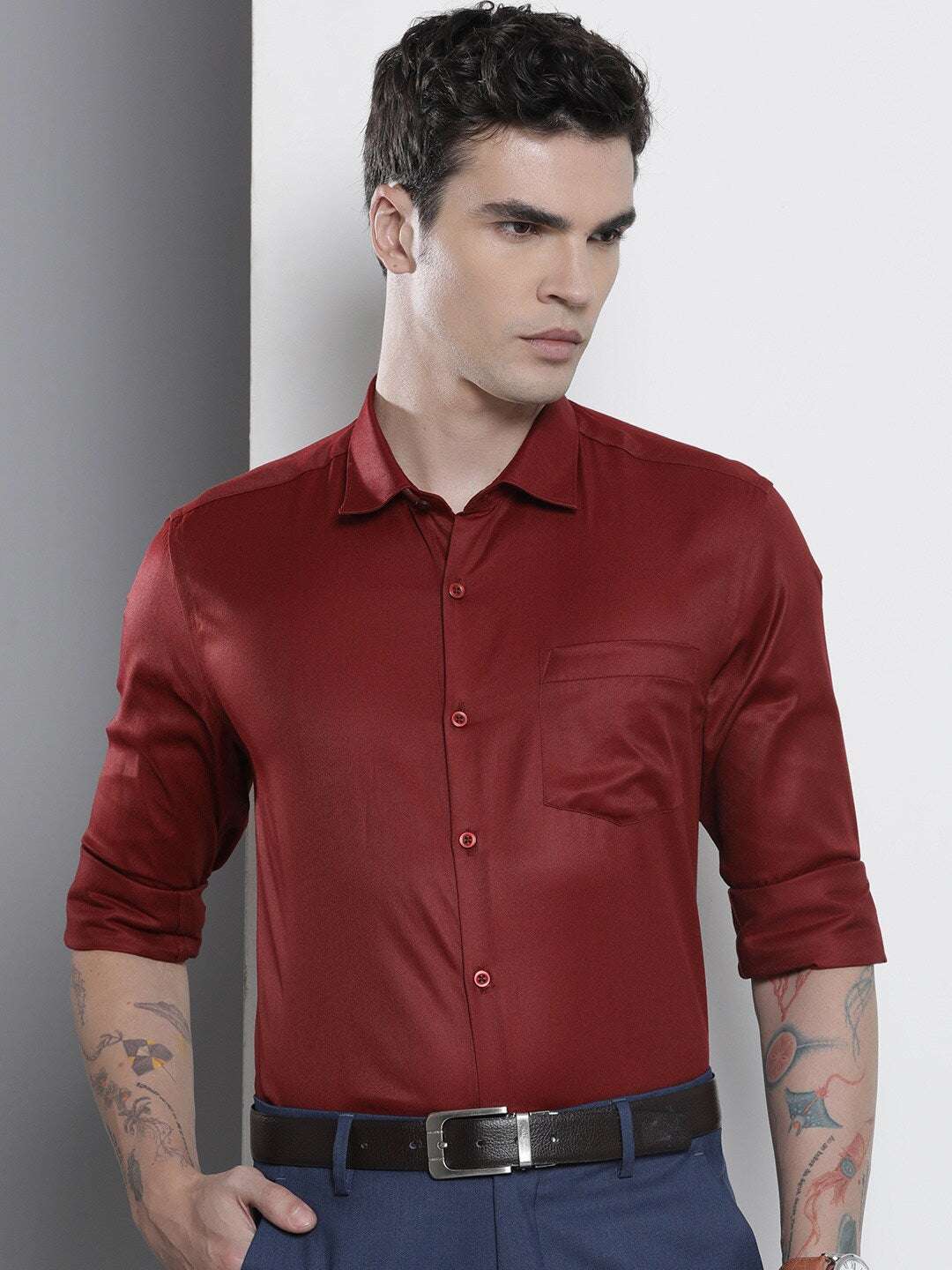 Men's Slim Fit Luxe Formal Shirt